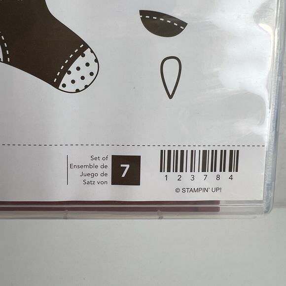 Stampin Up STITCHED STOCKINGS Coordinating Punch Christmas Winter Retired XL - Picture 8 of 11